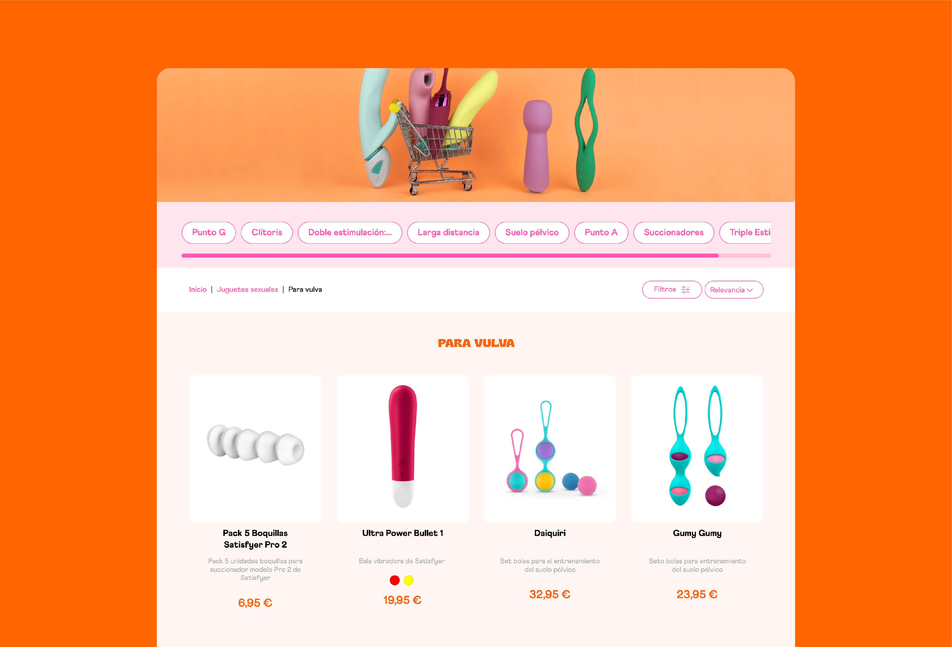 Desarrollo web Shop Online Papaya XL